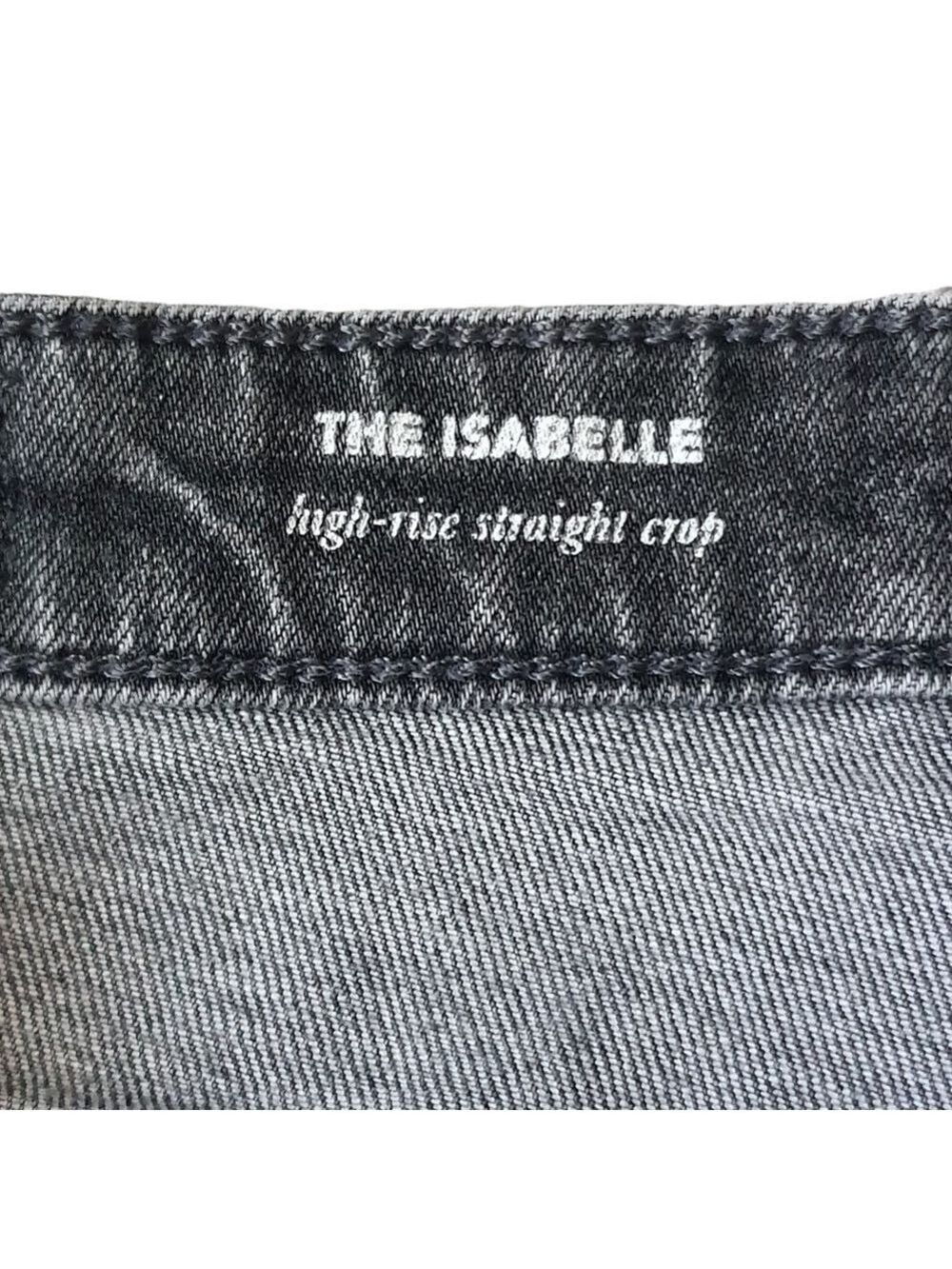 AG The Isabelle High Rose Straight Crop Raw Hem Gray Size 27R Adriano Goldshmeid - Picture 3 of 13